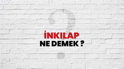 inkılap ne demek